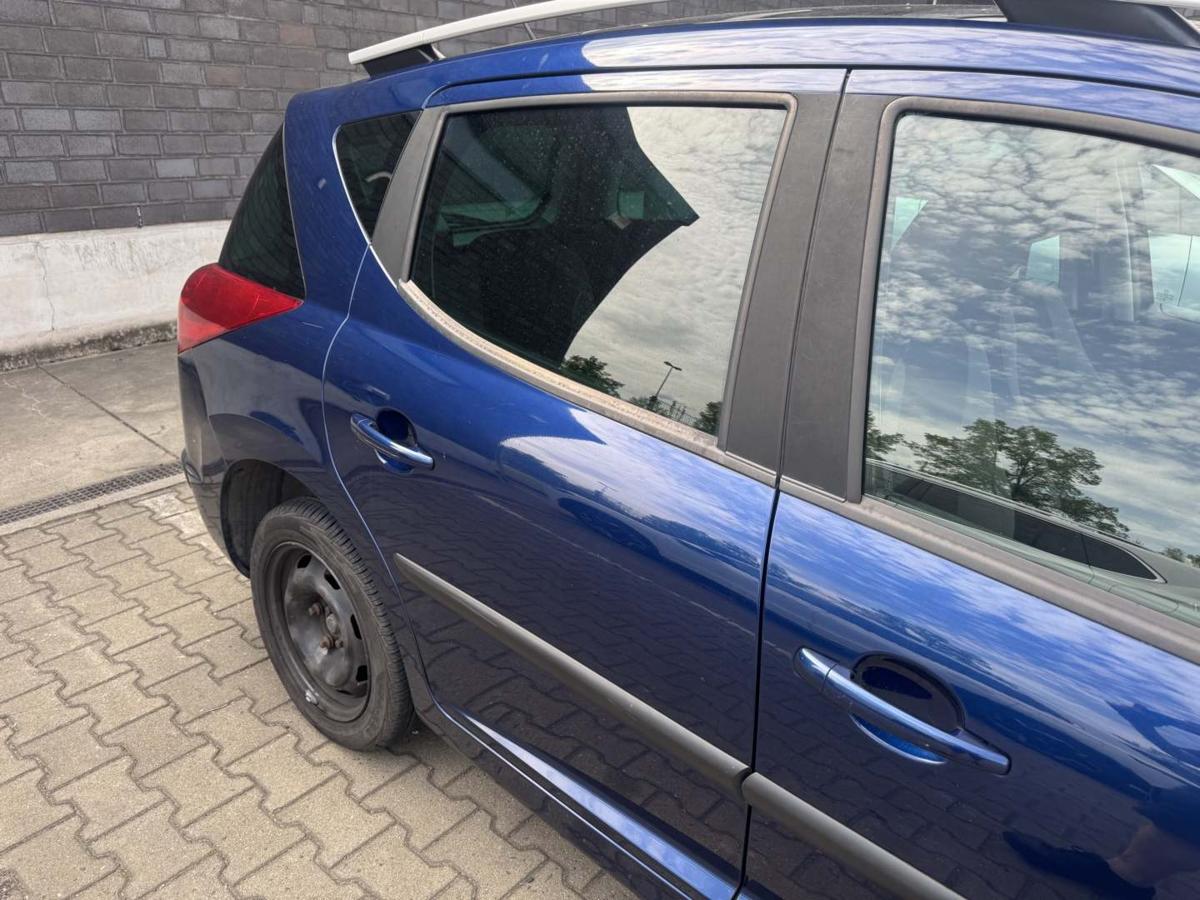 Peugeot 207SW original T&uuml;r hinten rechts KPL Montebello blau Kombi Rohbau Bj.2009